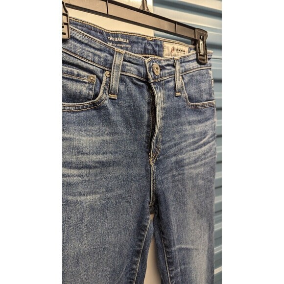 AG Adriano Goldschmied Isabelle High Rise Straight Crop Jeans Size 25R - Picture 2 of 9